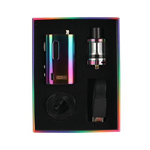 SHINE® Elektronische Zigarette Lite 60 TC E-Cig 60w Mod 1600mAh Vaporizer Tank USB-Batterie VAPE Pen KIT E-Shisha Hookah mit Temperaturregelung * Kein Nikotin * (RAINBOW) - 3