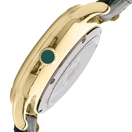 Thomas Earnshaw Armagh Men's Automatic Watch with Green Dial Analogue Display with Green Leather Strap ES-8038-06