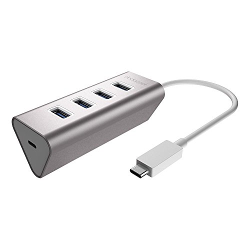 dodocool USB Typ C auf 4 Port USB 3.0 Hub Adapter mit USB C Female Charging Port Power Delivery PD für neue MacBook/MacBook Pro - 2