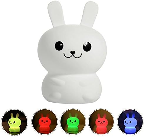 AOKARLIA LED Night Light Mood Lights, Baby Bedside Lamp, USB Silicone Lights For Kids Room, A