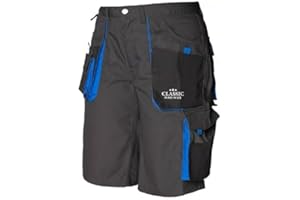 Luckyberg Kurze Arbeitshose | Schutzkleidung fur Herren oder Damen. Hose Schutz für Maler, Stuckateur, Monteur,