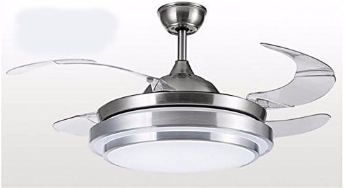 GZLight Ceiling Fan Lights Restaurant Chandelier Led Chandelier Invisible Chinese Style 36Inch/Remote Control/Dimmer Diameter 90cm