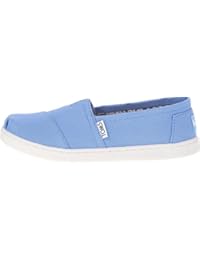 Toms Classic Azul Juventud Alpargatas Lona De Slip Ons Zapatos