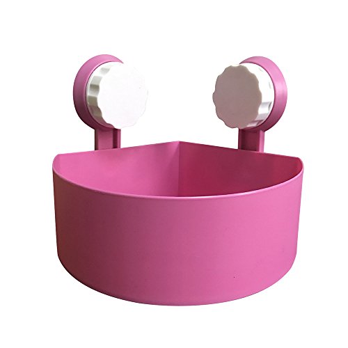 Preisvergleich Produktbild Berrose Kunststoff-Saugnapf Badezimmer Küche Ecke -Lagerregal Veranstalter Duschregal-duschregal,Kunststoff Saugnapf Lagerregal Organizer Dusche Regal-Badezimmer Aufbewahrung Rack,Storage Rack