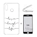 Produktbild Huawei Honor 8X Hülle Ttimao Ultra-Dünne Transparent Flexibel Weich TPU Silikon Handyhülle [Hartglas Glas Display Schutzfolie] Stoßfest Anti-Scratch Bumper Schutzhülle-Brief