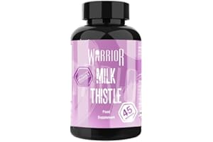 Warrior Milk Thistle High Strength Capsules 500mg, 80% Silymarin – Liver Detox, Immune Support, Liver Cleanse Detox and Repair, Anti‑inflammatory Herbal Supplement, Antioxidant, Vegan – 90 Tablets