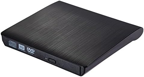 External DVD Drive,USB 3.0 Ultra Portable External CD DVD Storage Drive, External DVD Writer/ Burner CD DVD RW DVD ROM Drive for Apple Macbook, Macbook Pro or Other Laptop/Desktops Win10 (Black)