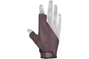 DASKZ LEATHERS Archery Bow Glove – 100% Leather Half Thumb & Index Finger – Right or Left Hand – Traditional Shooting Glove for Precision & Comfort