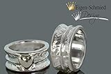  Goldschmiede Eheringe, Partnerring, Freundschaftsringe in 925er Sterling Silber, Ring, Silberring, Hochzeit, Verlobung, best friends forever, Schmuck, inklusive Gravur