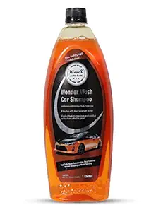 Wavex Wonder Wash Car Shampoo (1L) pH Neutral Formula For Safe, Spot Free Cleaning - Honey Thick, Luxurious Suds That Always Rinses Clean - Ultra Slick Formula That Wont Scratch or Leave Water Spots, Peach Fruit Fragrance