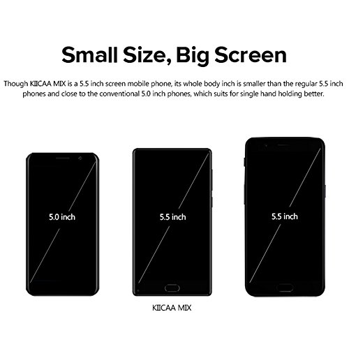 LEAGOO KIICAA MIX Smartphone 4G-LTE 3G WCDMA Android 7.0 5.5 Pollici MTK6750T Octacore 1.5GHz 3GB RAM+32GB ROM Anteriore 13MP Indietro Doppio 2MP + 13 MP Batteria 3000mAh Impronta Digitale