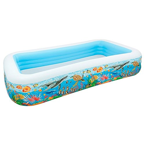 Intex Kinderpool Swim-Center Tropical Reef Family Pool, Mehrfarbig, 305 x 183 x 56 cm