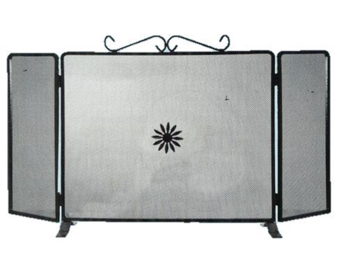 Parascintille Skermo con ante per camino