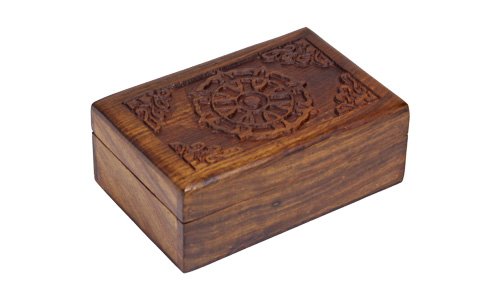 Preisvergleich Produktbild Holzspielerei 5770-6 - Holztruhe keltische Sonne