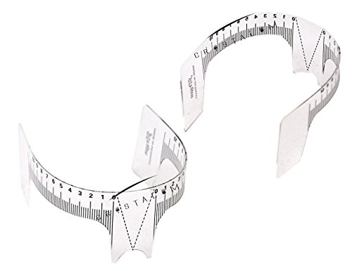 CRYSTALUM® Eyebrow Ruler Reusable Shaper Stencil Microblading Makeup Tool (1)