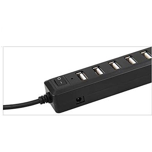 Aussel Premium 7 Ports USB Hub Erweiterung High Speed USB 2.0 Multi USB Hub Splitter Switch Lead Adapterkabel Für PS3, Xbox, Wii, PC, MAC, Laptop, NoteBook, Mac Book, NetBook, Tablet, Tab, unterstützt Windows Vista / 7 / Mac - 4