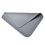 Muy práctica para colocar en la encimera y secar los platos recién fregados, esta alfombrilla escurreplatos es perfecta para platos, tazas, copas y también para piezas más grandes.