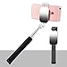 Produktbild l&zr Selfie-Stick für Android/iPhone 6 / 6s / 6 Plus Fernbedienung Mini Keine App Keine Batterien Mit Spiegel-Make-up, Black, 18cm