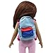 Produktbild CLOOM Lovely Doll Rucksack 18 Zoll Entzückende Zubehör American Girl Puppe Schlusstasche Puppenzubehör Puppenkleidung Puppentrage Puppen Zubehör Puppenhaus Holz (Blau)