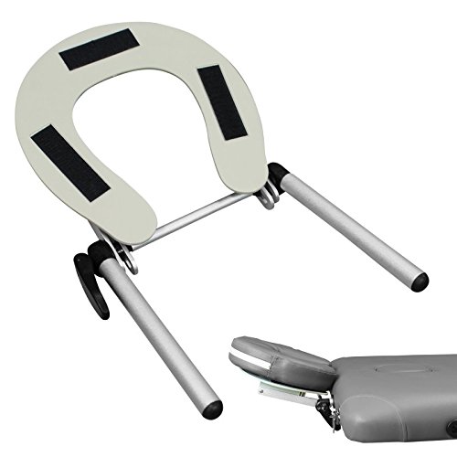 Vivezen ® Apoyo para reposacabezas en aluminio para mesa camilla banco de masaje - Norma CE