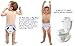 Bebedou Resusable Pack of 4 pack toddler toilet potty training pants with 3 layer for infant BOY size L Waist 37 cms