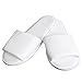 Linens Limited Open Toe Towelling Spa Slippers, White