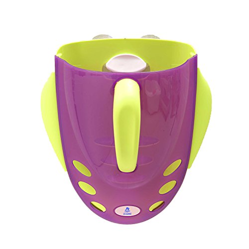 Lil' Jumbl Bath Toy Scoop, Holder & Organizer with Water Drain Cutouts - Purple
