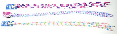 Love Korea Crazy Coloured Shoe Lace (cool and stylish set of 3 funny and funky designs)