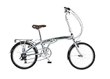 Viking Park Lane 7 SPD Alloy Folder Folding Bike - Silver, 13 Inch