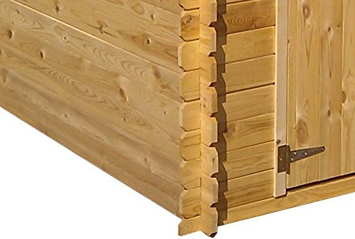 Blockbohlen Gartenhaus 19 mm Hannover – L180 x B180 - 6