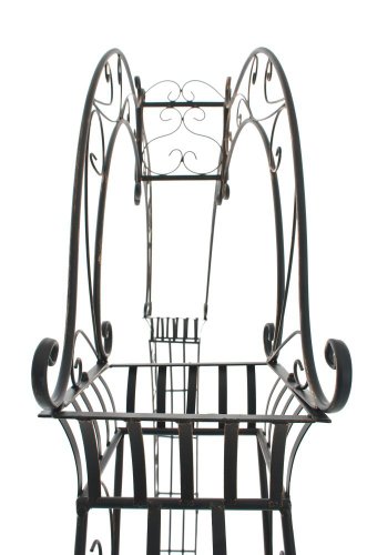 CLP XXL Rosenbogen NORBU, extra breit = 190 cm, Höhe 234 cm, Eisen pulverbeschichtet, FARBWAHL bronze - 6