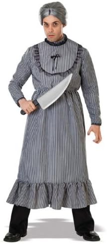 Psycho Movie Costume, Mens Norman Bates Mother's Dress Outfit, Standard, CHEST 44", WAIST 30 - 34"