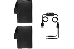 G-HEAT - Batteries BATG01 pour Gants - Longue autonomie - Résistantes. Une Paire de Batteries fournie avec câble de Recharge.