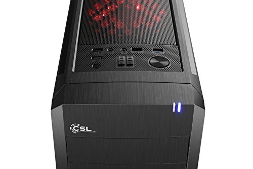 CSL Speed D10042X (Core i7) inkl. Windows 10 Home – Intel Core i7-7700 4x 3600MHz, 16GB RAM, 1000GB HDD, USB 3.1, GTX 1060, DVD - 3