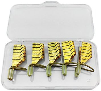 5 PCS Reusable Golden Metal Nail Art Forms Acrylic UV Gel Tips