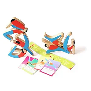 Shumee Wooden Towering Yogis-Balance Toy Set (6 Years+) - Mental & Physical Agility