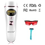 ✨ 600.000 LICHTIMPULSE: MEROURII dauerhafte Haarentfernung Gerät verfügt 600.000 Lichtimpulse, verhindert Nachwachsen von Haaren, keine Folgekosten; Für permanente Haarentfernung empfehlen wir 6-12 Anwendungen. Die Ergebnisse variieren und sind vor allem abhängig vom Hauttypen sowie der Stärke der Haarwurzel.