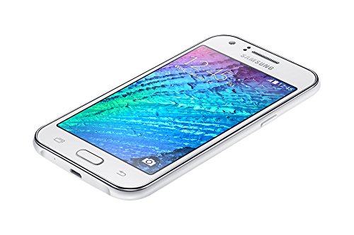 Samsung Galaxy J1 Smartphone (4,3 Zoll (10,9 cm) Touch-Display, 4 GB Speicher, Android 4.4) weiÃŸ