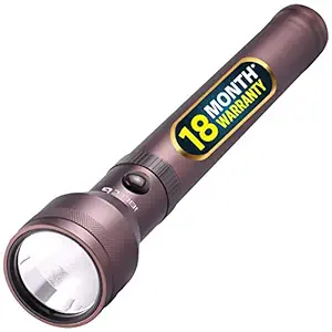 iBELL FL8279 Rechargeable Torch / Flashlight, Ultra Long Beam Range, Aircraft Aluminum Body, Super Bright LED Light - Brown