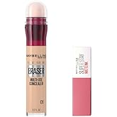 Maybelline New York Instant Anti Age Eraser Kapatıcı 01 Light 6.8 ml &amp; Mini Super Stay Matte Ink Likit Mat Ruj - 15 Lover Mak