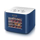 HUBi Deshydrateur Fruits secs Machine Dryer Fruits, 4 étages Grand Espace déshydrateur de la Viande, saccadés, Fruits, friandises pour Chiens