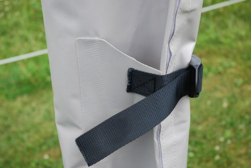 Abdeckhaube Schutzhülle Haube Hülle Schutz für Wäschespinne mit Dehnungsfalte und Fixierriemen ø22 x 180 cm – aus LkW-Plane - 7