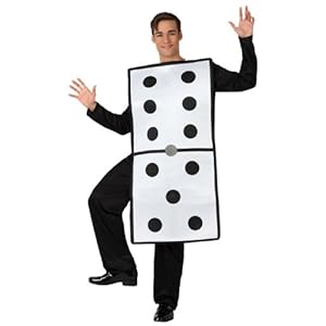 Atosa – Disfraz de domino adultos, talla 50 – 52 (8422259156154)