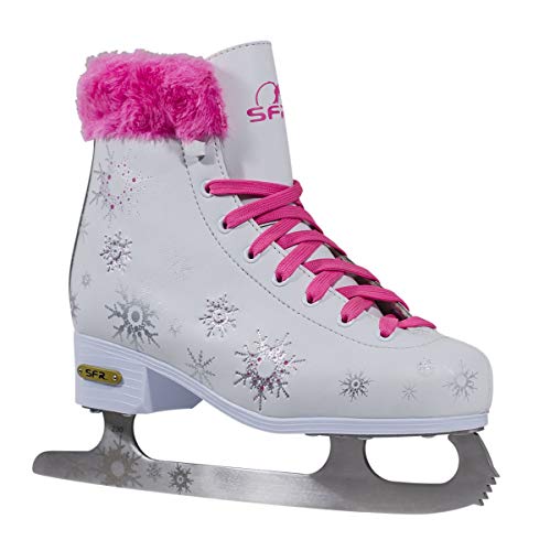 SFR Skates Snowflake Patines sobre Hielo, Unisex Adulto, Rosa (Pink), 34 EU