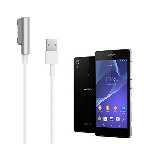 iProtect Magnet USB Ladekabel weiß für Sony Xperia Z1 L39h, Z Ultra XL39h, Z1 Compact, Z2, Z3, Z3 Compact - 2