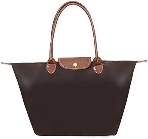 SPG LONDON Stylish Nylon Tote Shoulder Women Bag suitable for work, travel and other occasions. (brown)