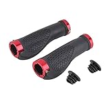 cojinetes para bicicletas Hecho de material de caucho de calidad superior, que proporciona un alto rendimiento para antideslizamiento y protección. Los puños del manillar de la bicicleta están diseñados con una superficie en forma de panal, que puede obtener un mejor antideslizante cuando estás sudando o bajo la lluvia.