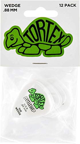 Dunlop 424 Púas TORTEX WEDGE Players verdes 0.88 mm