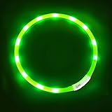 LED Hundehalsband, LaRoo™ Blinkende LED Sicherheit Hundehalsband Leichte Haustier Sicherheit Halsband mit USB Aufladbare Kabel an Haustier Sicherheitshalsband mit Verstellbaren Größe Sitz für Allen Hund, Haustier und Katzen