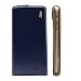 Quality Style Iphone 5 5G 5S Navy Blue Leather Flip Case Cover with Two Card Slot for Apple Iphone 5 5G 5S